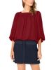 Vince Camuto Vince Camuto Square Neck 3/4 Sleeve Bubble Blouse - 1