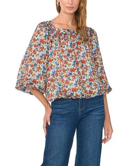 Vince Camuto Vince Camuto Square Neck Bubble Blouse