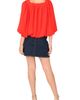 Vince Camuto Vince Camuto Square Neck Bubble Hem Top - 4