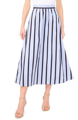 Vince Camuto Vince Camuto Stripe Flare Midi Skirt