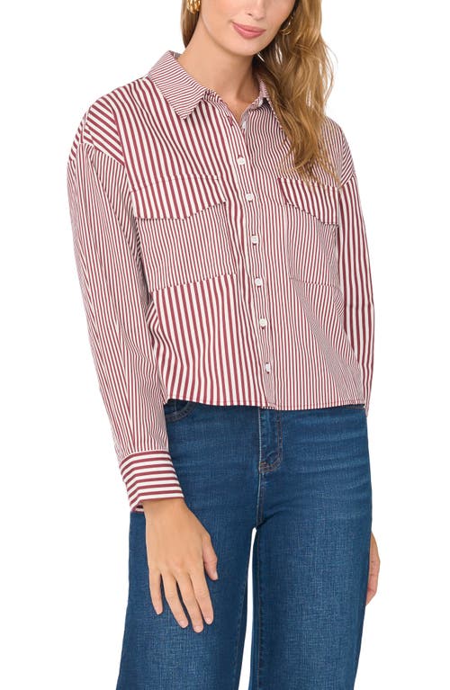 Vince Camuto Vince Camuto Striped Long Sleeve Button-Up Shirt