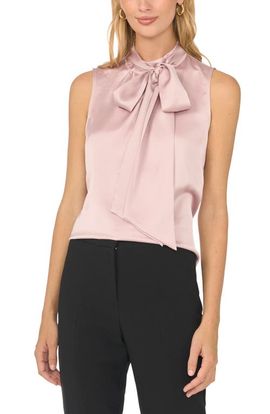 Vince Camuto Vince Camuto Tie Neck Charmeuse Shell