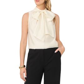 Vince Camuto Vince Camuto Tie Neck Sleeveless Top