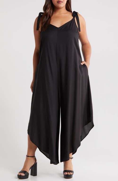 Vince Camuto Vince Camuto Tie Strap Crop Wide Leg Jumpsuit