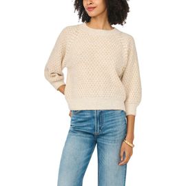 Vince Camuto Vince Camuto Tuck Stitch Raglan Crewneck Sweater