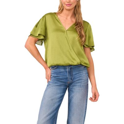 Vince Camuto Vince Camuto Tulip Sleeve Wrap Top