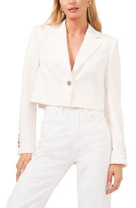 Vince Camuto Vince Camuto Washed Twill Crop Blazer