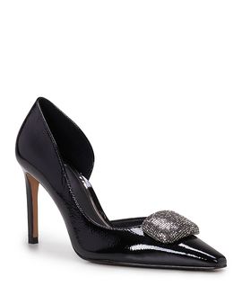 Vince Camuto Vince Camuto Women's Emelia Pointed Toe Pave Embellished High Heel Dress Pumps