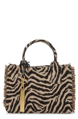 Vince Camuto Vince Camuto Zhury Zebra Stripe Fringe Trim Tote