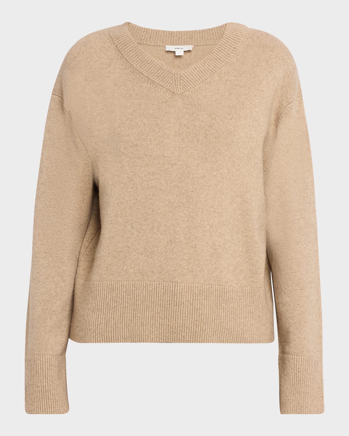 Vince Cashmere-Blend V-Neck Sweater