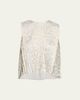 Vince Citrine Bloom Pleated Satin Top - 1