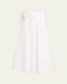 Vince Cotton Scarf Maxi Skirt