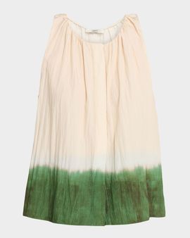 Vince Dip Dye A-Line Swing Top