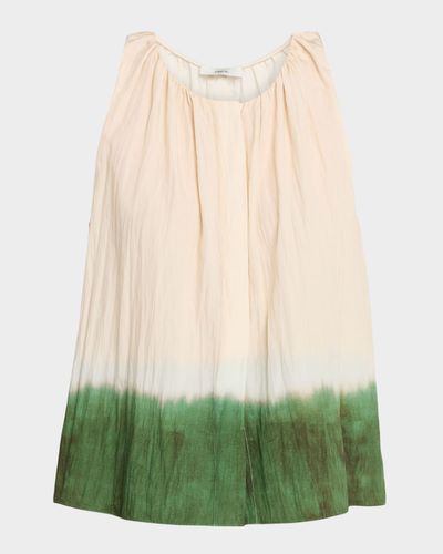 Vince Dip Dye A-Line Swing Top