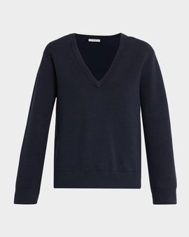 Vince Double-Face Cashmere V-Neck Sweater