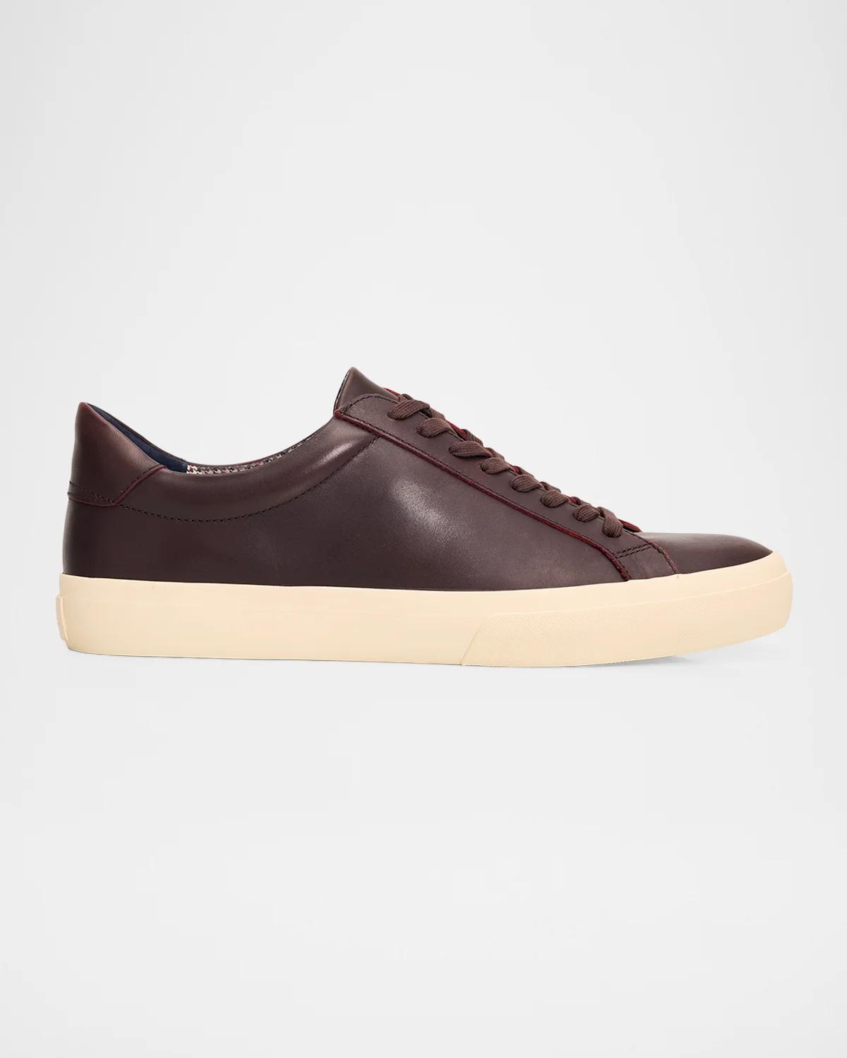 Vince Fulton Leather Low-Top Sneakers