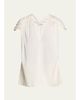 Vince Gathered Cap-Sleeve Silk-Blend Blouse - 1