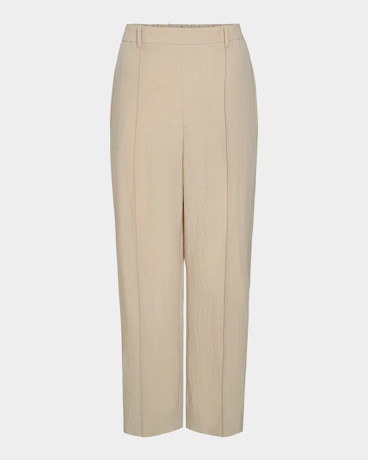 Vince Grace Pintuck Cropped Trousers