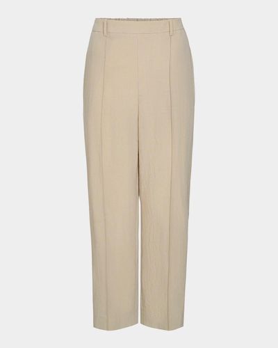 Vince Grace Pintuck Cropped Trousers
