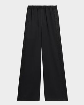 Vince Mid-Rise Lace-Trim Pants