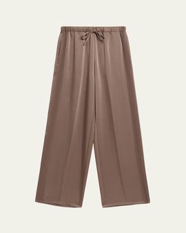 Vince Mid-Rise Shiny Drawstring Sweatpants