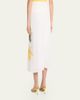 Vince Painted Satin-Viscose Midi Skirt - 3