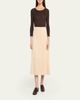 Vince Paneled Suede Maxi Skirt - 2