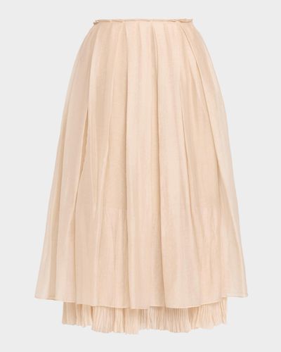 Vince Pleated Layered Skirt