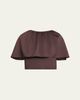 Vince Plissé Satin Cape Top - 1