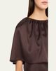 Vince Plissé Satin Cape Top - 5