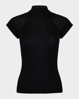 Vince Raglan Cap-Sleeve Wool Top