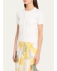 Vince Rib-Knit Cotton Short-Sleeve Cardigan - 4