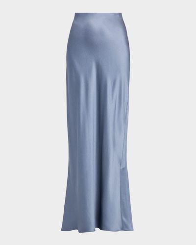 Vince Satin Maxi Slip Skirt