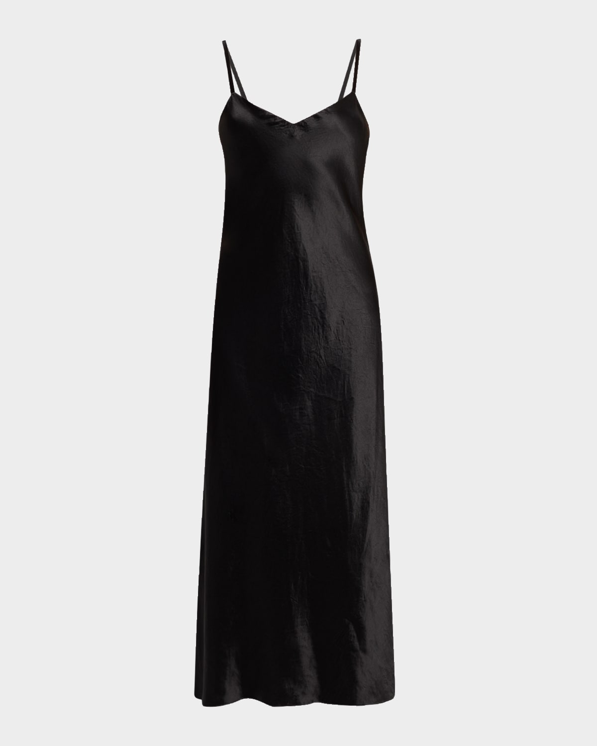 Vince Satin V-Neck Slip Dress