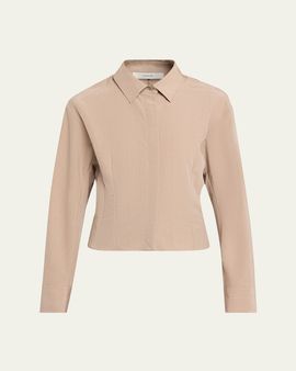 Vince Shirt Jacket with Blouson Back