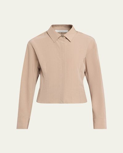 Vince Shirt Jacket with Blouson Back
