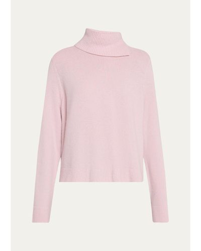 Vince Swing Wool-Cashmere Turtleneck Sweater