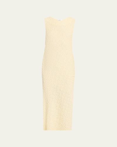 Vince Textured Sleeveless Midi Dress