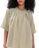 Vince Vince A-Line Gathered Shirt Salted Moss - 1