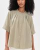 Vince Vince A-Line Gathered Shirt Salted Moss - 2