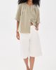 Vince Vince A-Line Gathered Shirt Salted Moss - 5