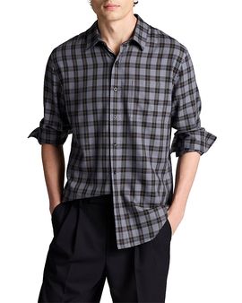 Vince Vince Allen Plaid Classic Fit Casual Button Down Shirt
