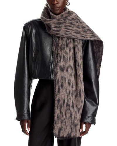 Vince Vince Animal Jacquard Wool & Alpaca Blend Scarf