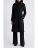 Vince Vince Belted Wool Blend Wrap Coat with Removable Bib - 1