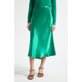 Vince Vince Bias Satin Midi Skirt
