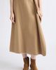 Vince Vince Blanket Stitch Wool Blend Wrap Midi Skirt - 1