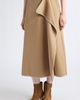 Vince Vince Blanket Stitch Wool Blend Wrap Midi Skirt - 5