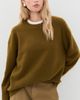 Vince Vince Boiled Cashmere Crew Moss Ochre - 2