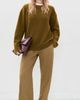 Vince Vince Boiled Cashmere Crew Moss Ochre - 5