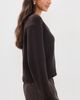 Vince Vince Boxy V Neck Cardigan Cinderwood - 4